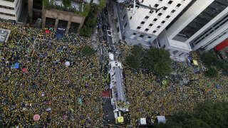 Au Brésiln des milliers de personnes dans les rues  de Sao Paulo en soutien à Jair Bolsonaro, déclaré inéligible 