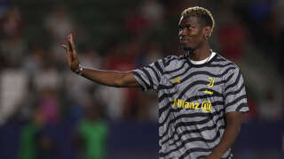 Paul Pogba during the Juventus Turin-Milan AC friendly match, in Carson, California, July 27, 2023.