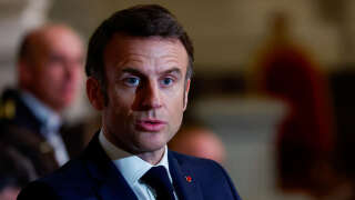 Emmanuel Macron ici le 12 mars 2024 sera sur TF1 et France 2 jeudi 14 mars à 20 heures.
