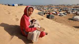 Un camp de réfugiés à Rafah, dans le sud de la bande de Gaza, le 17 mars 2024.