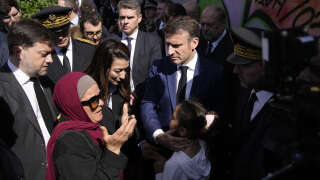 À Marseille, Macron (ici le 19 mars) face aux accusations de « deux poids, deux mesures » entre Ukraine et Gaza
