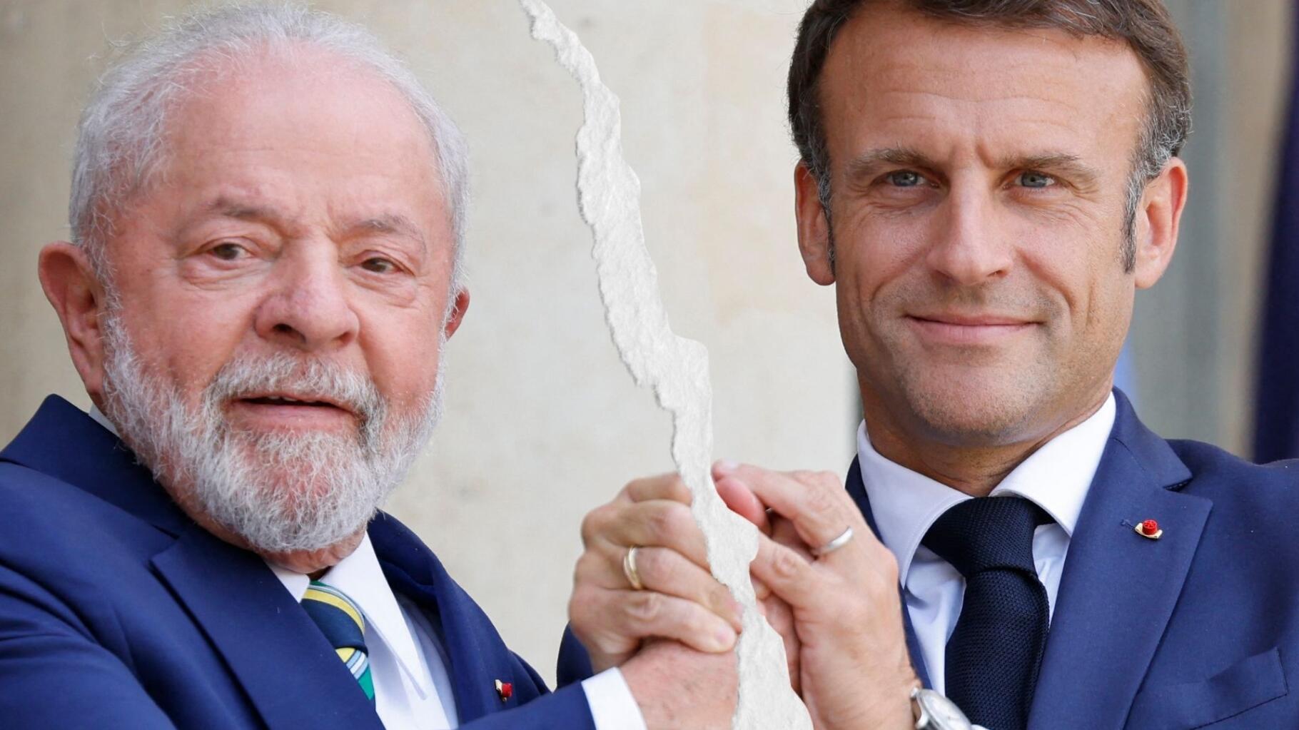 ¿Dos presidentes diametralmente opuestos, Macron y Lula?
