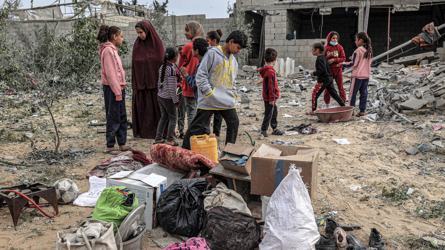 In Gaza wird die Frustration einiger junger Menschen durch ein Zitat von UNICEF auf den Punkt gebracht