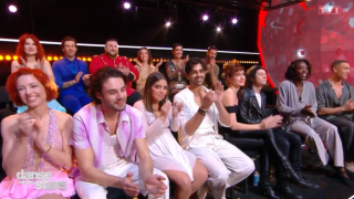 Natasha St-Pier et Inès Reg avec leurs danseurs dans « Danse avec les stars » sur TF1 le 29 mars 2024