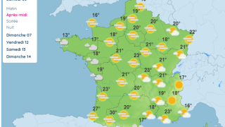 La météo attendue pour ce samedi 6 avril. © Météo France