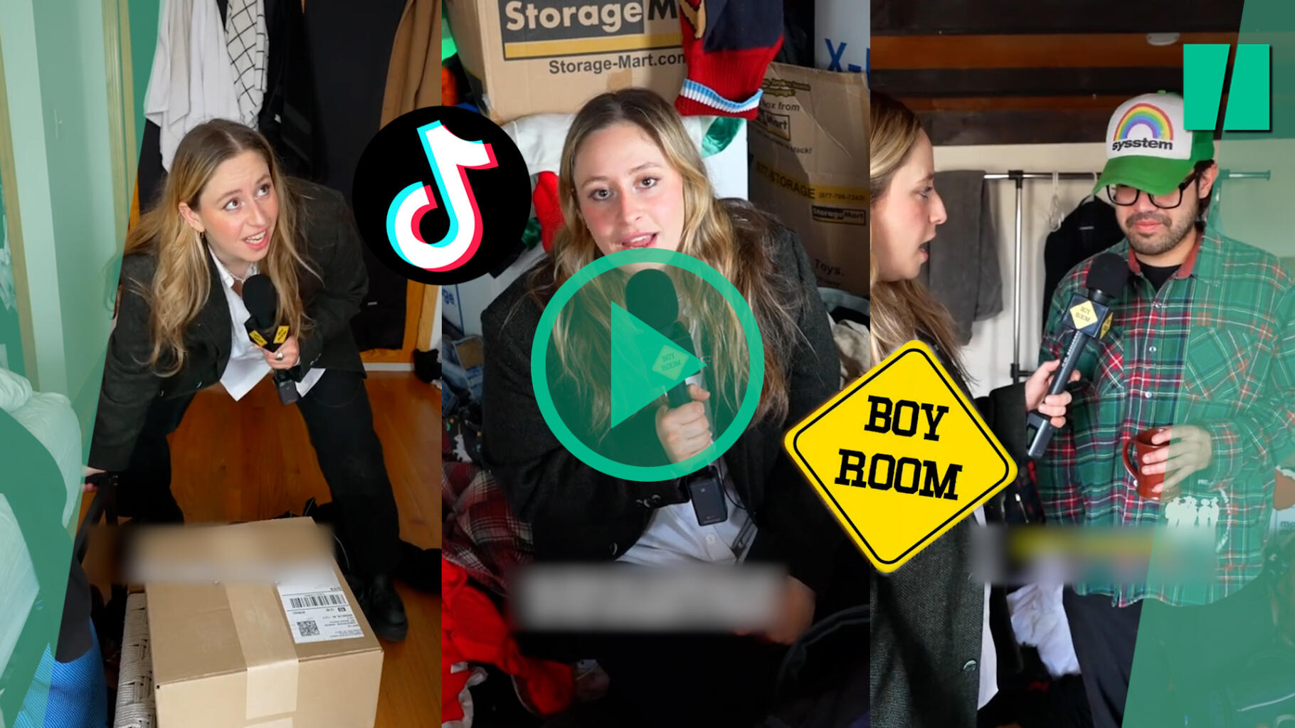 In 'Boy Room' bezoekt dit Amerikaanse meisje herentoiletten om de spot te drijven met de twijfelachtige netheid ervan