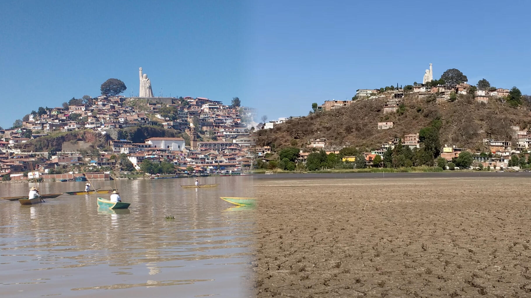 Au Mexique, ce lac touristique disparaît et les images « avant-après » sont stupéfiantes