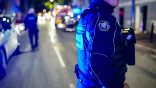 Photo d’un policier membre d’une brigade de nuit, comme celle qui a contribué à sauver une femme victime de violences conjugales à Montpellier.