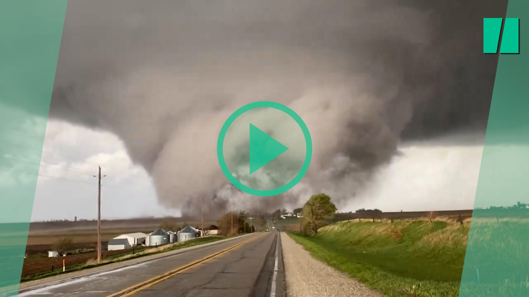 Bilder des Tornados, der in mehreren Städten in den Vereinigten Staaten beeindruckende Schäden anrichtete