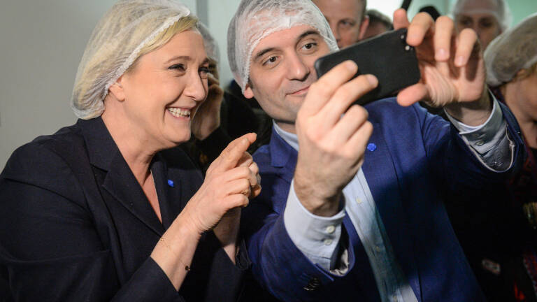 Marine Le Pen et Florian Philippot photographié lors de la campagne présidentielle de 2017 (Illustration)