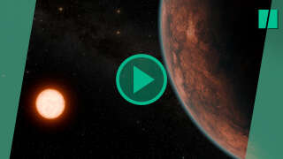 Illustration de Gliese 12b orbitant autour de son étoile