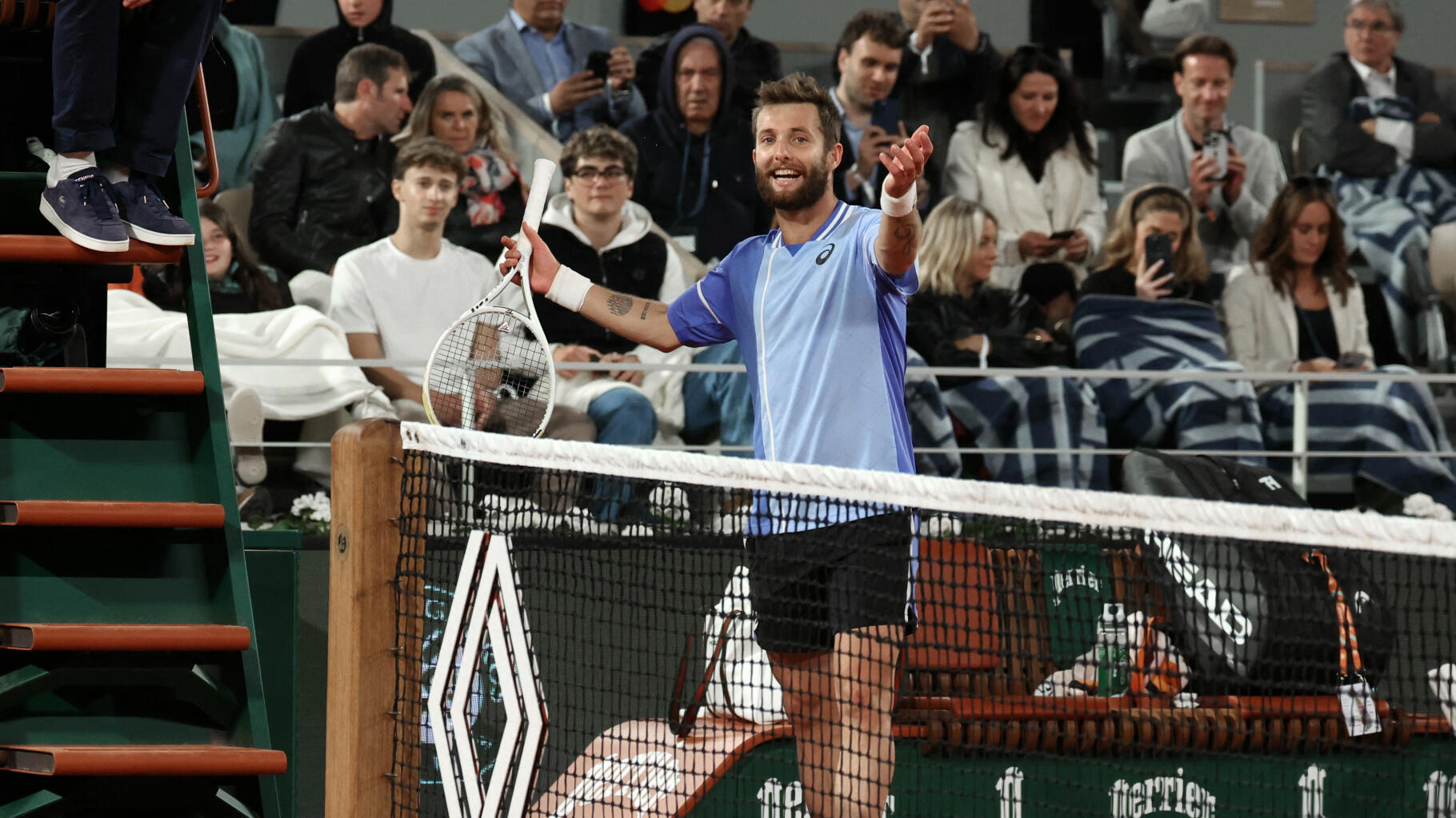 Corentin Moutet éliminé de Roland Garros, il n’y a plus de Français dans le tableau masculin