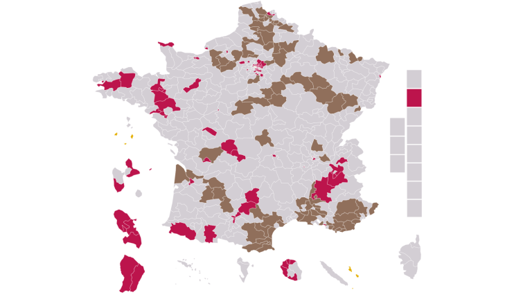 Le HuffPost présente sept cartes des résultats des européennes pour imaginer les législatives prévues les 30 juin et 7 juillet.